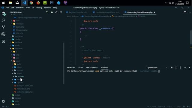 Apprendre Laravel 5.8 : Events Et Listeners