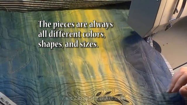 Art Tote Bag OUT, Recycled IN | Quilt & Paint Purse Top | Part 5B Of 7 | Adv Project ZSA Tutorial