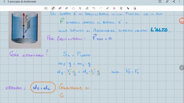 PRINCIPIO DI ARCHIMEDE