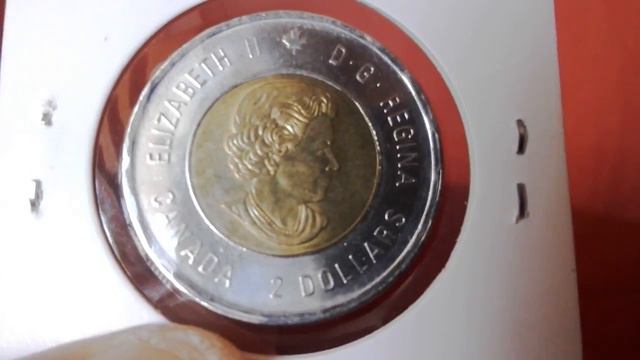 2 доллара Канады 2015 года 100 лет стихотворению