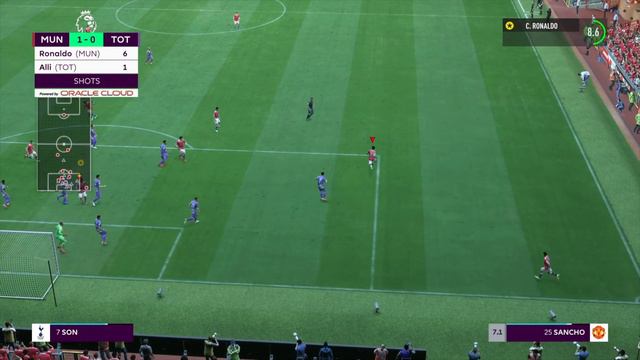 #110: Fernandes Through Pass Assist - FIFA 22 (PS5) - Career Mode#110: MU Vs Hotspurs Legendary AI