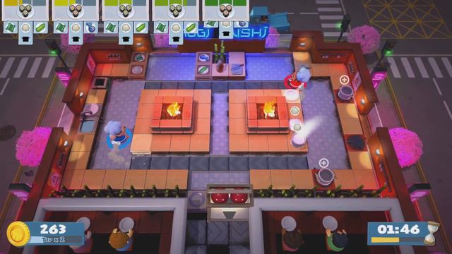 Overcooked 2 , Level 1- 4 , Multiplayer #gaming #ps5 #overcooked2gameplay #multiplayer