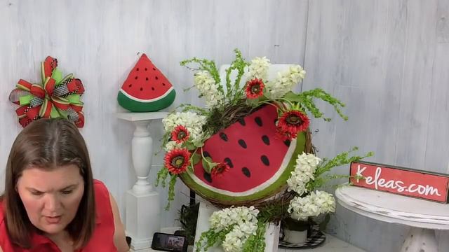 🍉Looking For Watermelon Wreath Ideas To Make The Best Summertime Wreath For Your Front Door?🍉