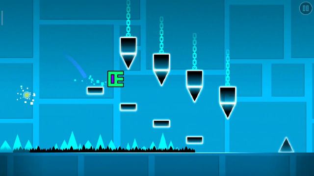 прохождение третий песни в игре ( Geometry Dash Lite)как правильно проходить черный фон
