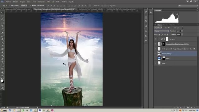 Tutorial De Foto-montaje #3 “Fallen Angel” En #Photoshop