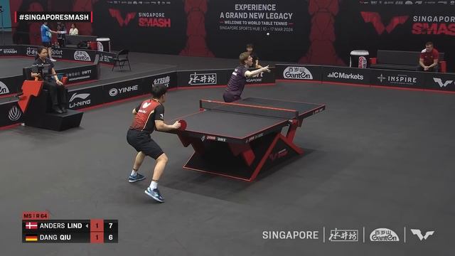 Anders Lind vs Dang Qiu   MS R64  Singapore Smash 2024