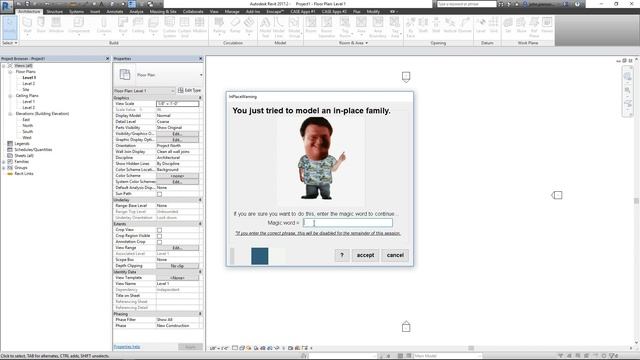 Revit In Place Family Plugin