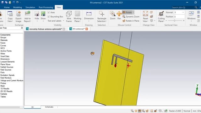 INVERTED-F ANTENNA DESIGN FOR A PCB Board, (PIFA) For Smart Wireless Body Sensors On CST
