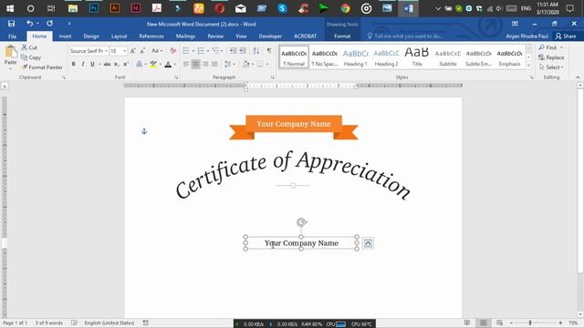 How To Create A Certificate Template In Microsoft Word Docx : ✪ Docx Tutorial ✪