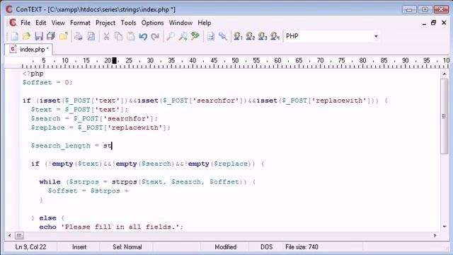 PHP Tutorial # 56 Creating A Find And Replace Application Part 3