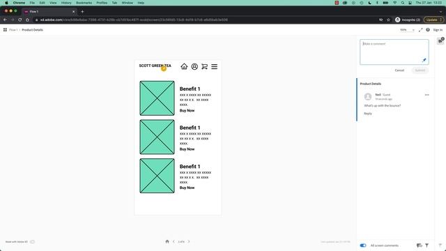 Sharing Wireframes For Comments In Adobe XD