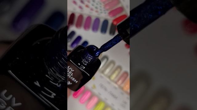 OLYSTYLE гель-лак для ногтей тон 043 синий с глиттером