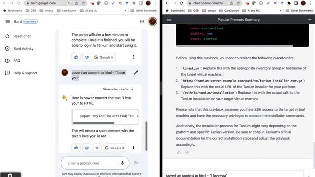 Chat GPT Vs Google Bard - A Side By Side Comparison #chatgpt #bard #googlebard