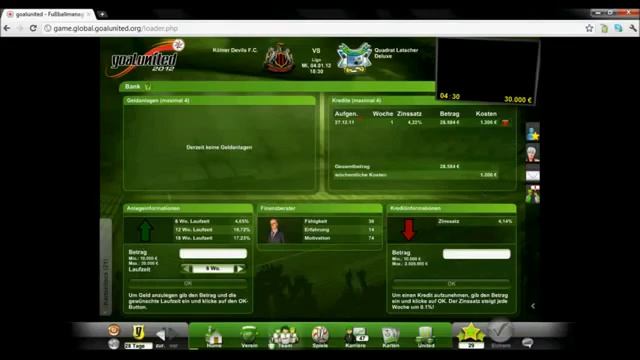 Goalunited - Футбольный менеджер