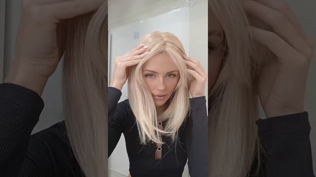 Накладка на клипсах из термо волокна блонд