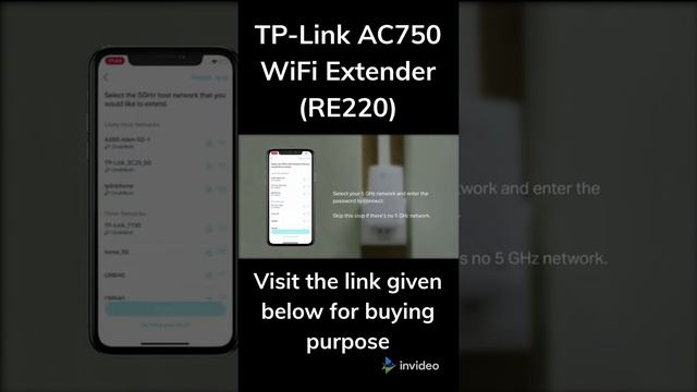 TP-Link AC750 WiFi Extender RE220  WiFi Booster  WiFi Internet Connection Device