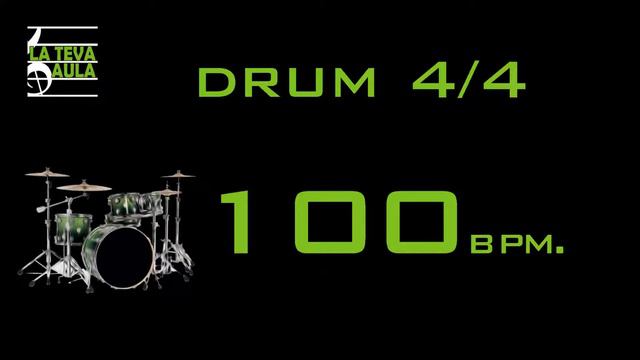 100 BPM - 44 DRUM TRACK - ROCK