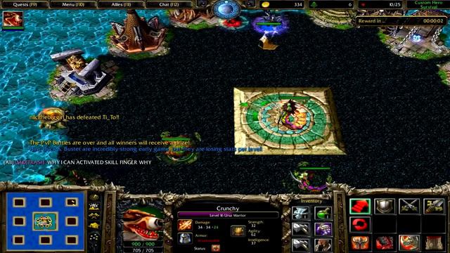 Warcraft 3 | Custom Hero Survival V2.6c | KEEP IT TIIIIIGHT | NO BASH FOR ME | 100% CRIT