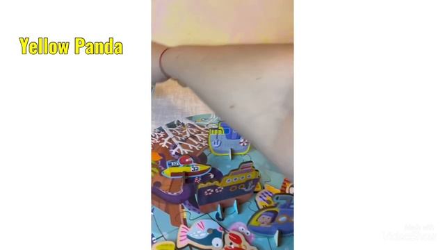 Деревянный 3D пазл магнитная рыбалка Океан