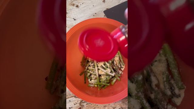 Don’t Make Boring Asparagus! Air Fryer Parmesan Garlic Asparagus Recipe! Easy And Delicious!