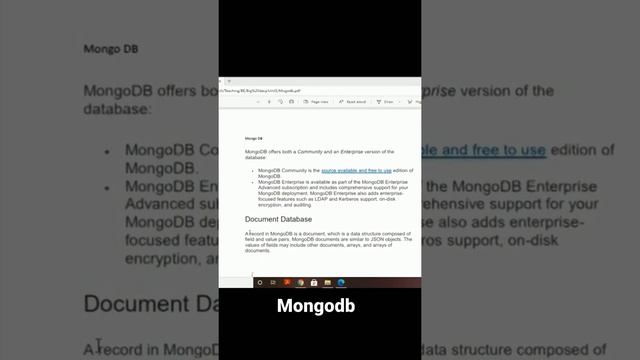What Is Mongodb | Nosql Database  Detailed Video On Channel#nosql #nosqldatabase #mongodb