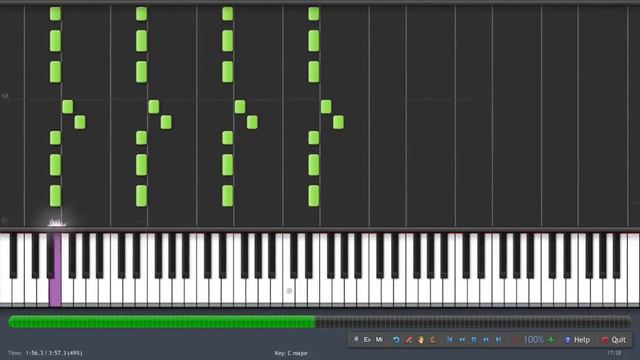 Rammstein - Laichzeit  ORIGINAL MIDI  Synthesia