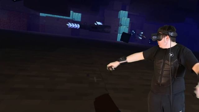 How Much Pain Can I Feel In Minecraft VR? (Haptic Suit)