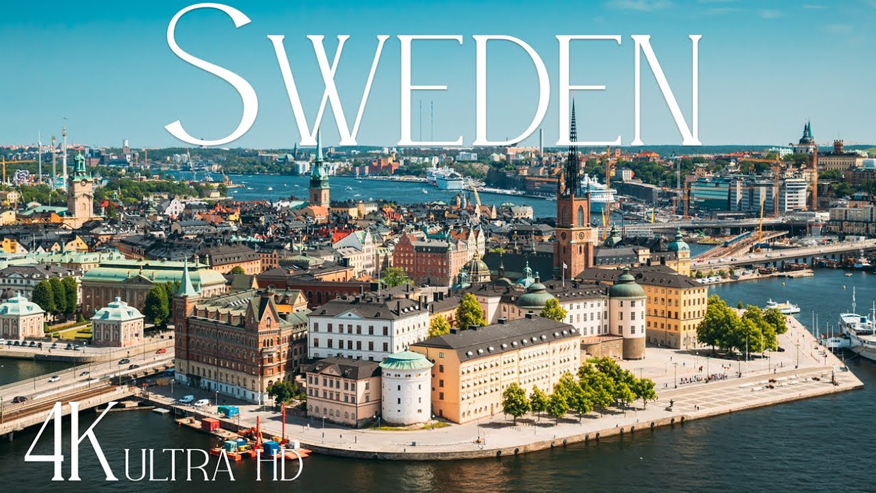 Sweden Beautiful Places In Europe | Meditaion Relaxing Music | 4K Nature Relaxation Film