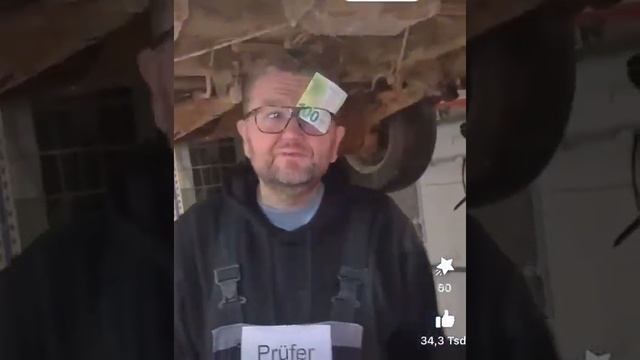 ШУТКА.Прохождение техосмотра в Германии. TÜV In Deutschland. Deutscher Humor. 德國檢查。玩笑。