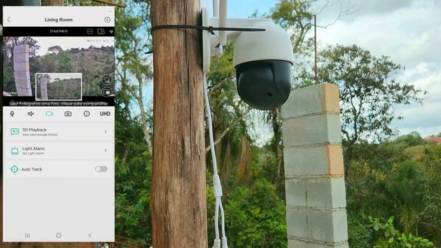 CÂMERA Hiseeu 8MP PTZ Wifi IP  Zoom De 8 X Duas Lentes Com Detecção Humana - ICsee.