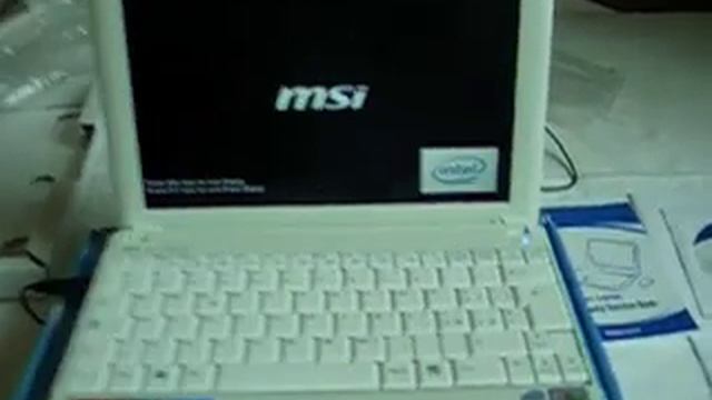 MSI Wind U100 First Boot Fails