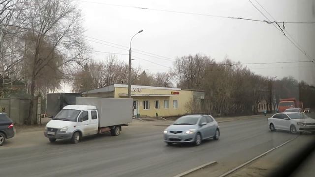 Поездка на трамвае БКМ 62103 № 1329 по маршруту №4 Казань . (21.04.2021)