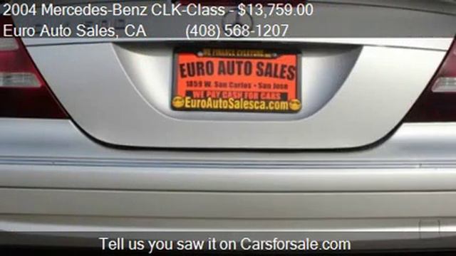 2004 Mercedes-Benz CLK-Class CLK500 Coupe For Sale In Santa