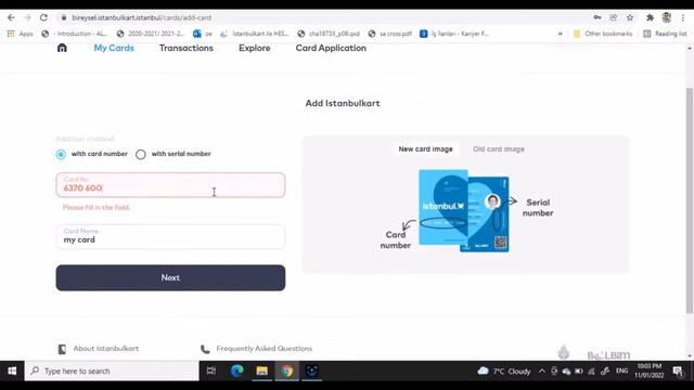 ADDING ISTANBUL CARD TO YOUR ACCOUNT | İSTANBUL KART EKLEME