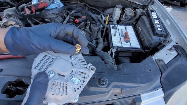 2009 Kia Borrego V6 Alternator Replacement