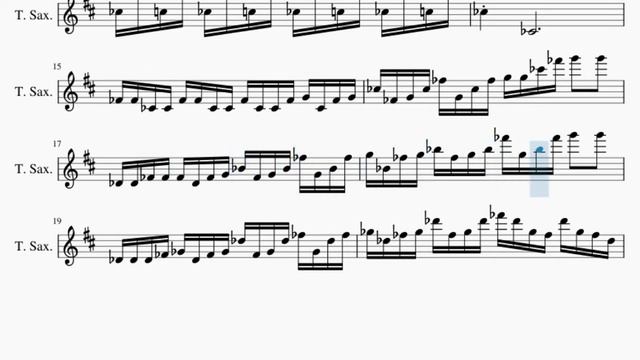 Tenor Sax Sheet Music: How To Play Moonlight Sonata 3rd Movement (Teppei Okada Violin Cover)