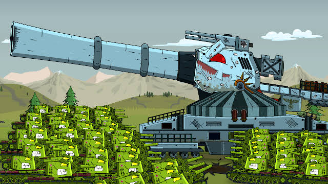 ДОРА Vs 1000 КВ-2 - Мультики про танки