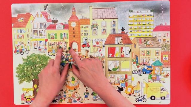 All Around Bustletown SUMMER ☀️ Wordless Picture Book For Kids