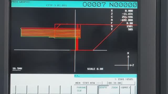 Прорисовка траектории(симуляция обработки)