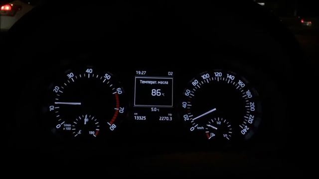Температура масла Skoda Rapid