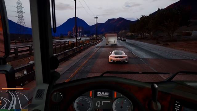 Реальная Жизнь в GTA 5 - ПРОЕХАЛ 2-А ДНЯ В РЕЙСЕ НА СВОЕЙ ФУРЕ DAF !!! БУДНИ ДАЛЬНОБОЙЩИКА... ?