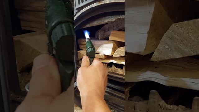 Растопка Камина, без дыма в доме.