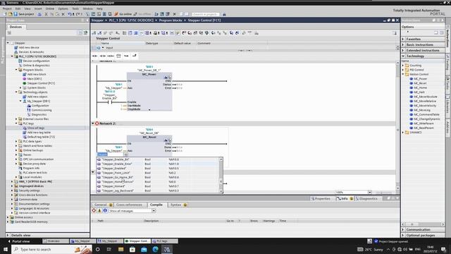 Siemens TIA Motion Control Stepper Tutorial