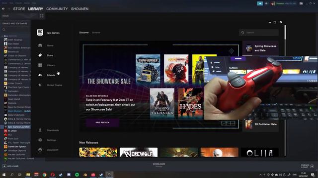 Cara Konek DS4 Untuk Main Rocket League Di Epic Games (Wireless)