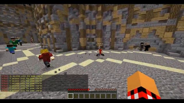 Minecraft : TNT Run #1 - Бегай,пока молодой!!