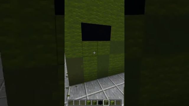 Minecraft ZOMBIE FACE PIXEL ART TUTORIAL (1.17 Build) #Shorts