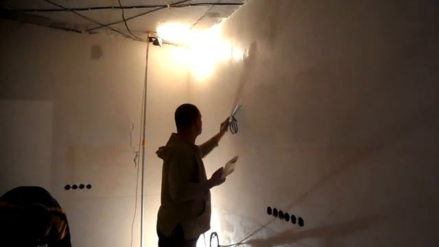 Шпаклевание малярного стеклохолста SEMIN ETS-2