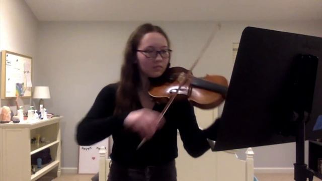 Sophia Delaney, Violin, Performs Giuseppe Tartini's Fugue