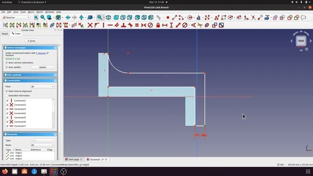 FreeCAD Link Create Model Practice 23