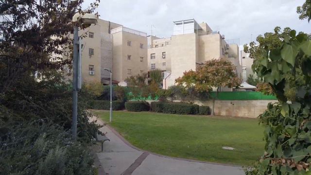Around Pisgat Zeev East Jerusalem 4k  13.12.2020 Street Sound